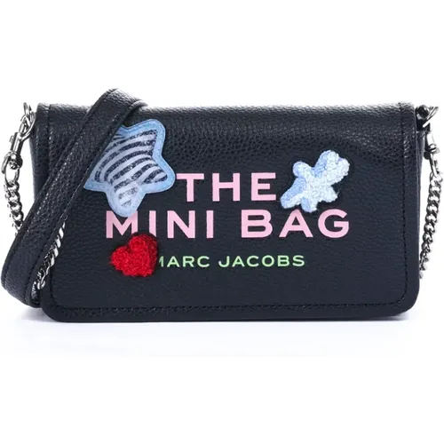 Cross Body Bags, female, , Size: ONE SIZE Sticker Mini Bag in Nero Multi - Marc Jacobs - Modalova