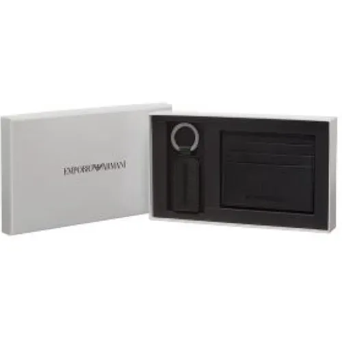 Wallets & Cardholders, unisex, , Size: ONE SIZE Leather Wallet Card Holders - Emporio Armani - Modalova