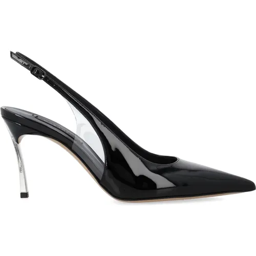 Superblade Slingback Patent Leather Shoes , female, Sizes: 5 UK, 6 1/2 UK, 3 UK, 5 1/2 UK, 6 UK, 7 UK, 4 1/2 UK, 4 UK - Casadei - Modalova