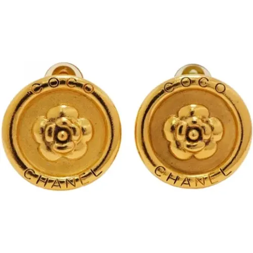 Pre-owned Jewellery, female, , Size: ONE SIZE Pre-owned Fabric earrings - Chanel Vintage - Modalova