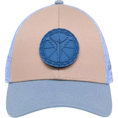 Velcro Badge Baseball Cap Blue , unisex, Sizes: ONE SIZE - carlo colucci - Modalova