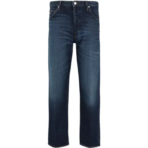 Straight Jeans, male, , Size: W30 Classic Denim 5-Pocket Pants - Emporio Armani - Modalova