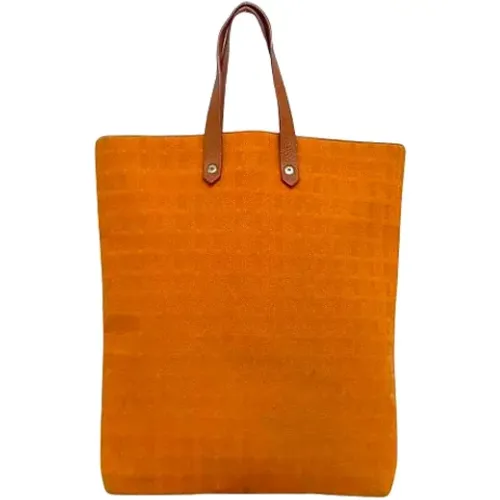 Pre-owned Tote Bags, female, , Size: ONE SIZE Pre-owned Canvas handbags - Hermès Vintage - Modalova