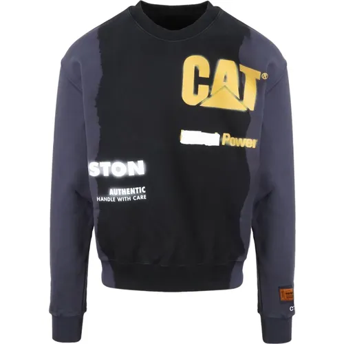 Cotton Logo Sweatshirt for Men , male, Sizes: L - Heron Preston - Modalova