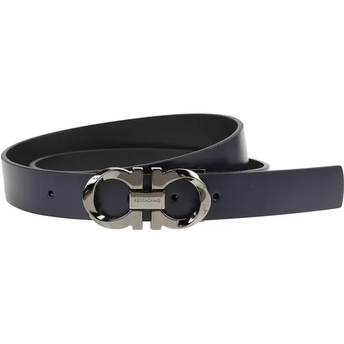 Stylish Leather Belt for Men , male, Sizes: 95 CM, 100 CM, 90 CM, 115 CM, 105 CM, 110 CM - Salvatore Ferragamo - Modalova