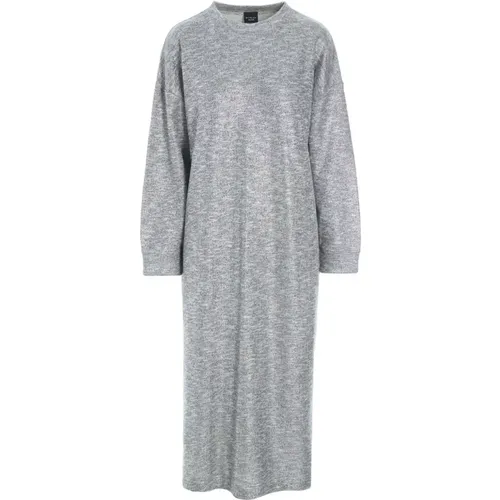 Silver Melange Dress with Flattering Print , female, Sizes: XL, L, S, M - Bitte Kai Rand - Modalova