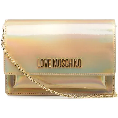 Womens Bags Cross Body Gold Aw23 , female, Sizes: ONE SIZE - Love Moschino - Modalova