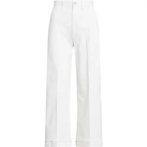 Cropped flat front pants , female, Sizes: M, S, XS, L - Ralph Lauren - Modalova