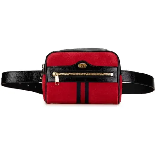 Pre-owned Belt Bags, female, , Size: ONE SIZE Pre-owned Suede crossbody-bags - Gucci Vintage - Modalova