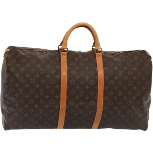 Pre-owned Weekend Bags, female, , Size: ONE SIZE Pre-owned Canvas travel-bags - Louis Vuitton Vintage - Modalova