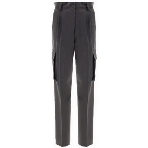 Graue Cargo Hose , Damen, Größe: XS - Herno - Modalova