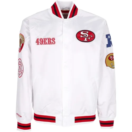 NFL Hometown Bomber Jacke Weiß - Mitchell & Ness - Modalova