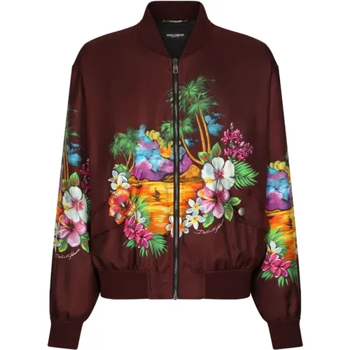 Jersey Jacket , male, Sizes: M - Dolce & Gabbana - Modalova