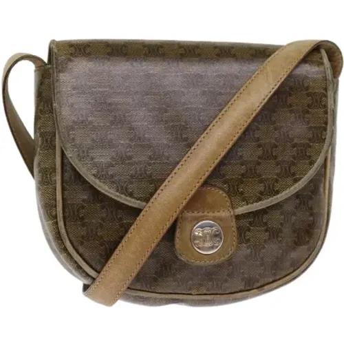 Pre-owned Cross Body Bags, female, , Size: ONE SIZE Pre-owned Canvas celine-bags - Celine Vintage - Modalova