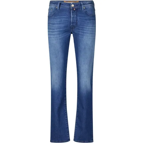 Zeitlose Slim Fit Jeans , Herren, Größe: W32 - Jacob Cohën - Modalova