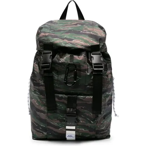 Backpack with Logo , male, Sizes: ONE SIZE - A.p.c. - Modalova