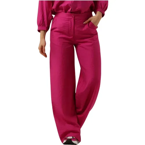 Fuchsia Weite Hosen , Damen, Größe: 2XL - Pom Amsterdam - Modalova