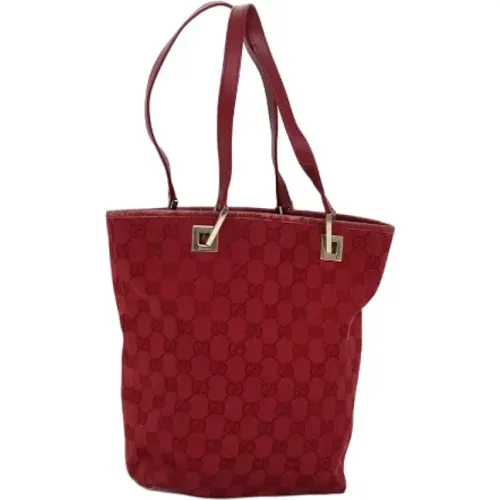 Pre-owned Tote Bags, female, , Size: ONE SIZE Pre-owned Canvas gucci-bags - Gucci Vintage - Modalova