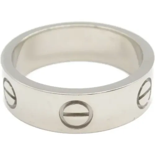 Pre-owned Jewellery, female, , Size: ONE SIZE Pre-owned White Gold rings - Cartier Vintage - Modalova