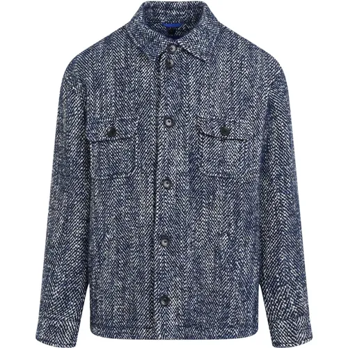 Wool Blend Shirt Aw24 , male, Sizes: M - ETRO - Modalova