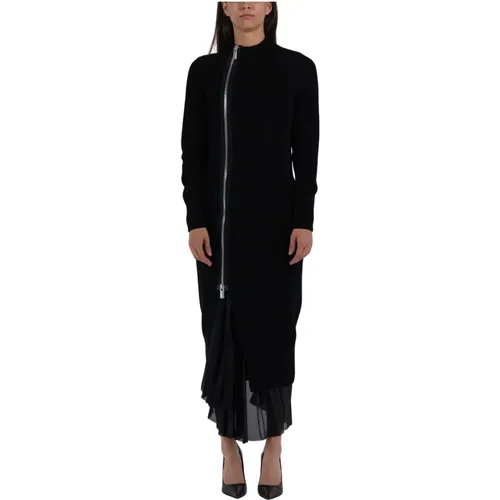 Wool Knit Dress , female, Sizes: M, L - Sacai - Modalova