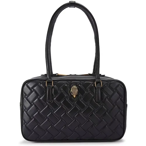 Handbags, female, , Size: ONE SIZE Classic Leather Duffle Bag - Kurt Geiger - Modalova