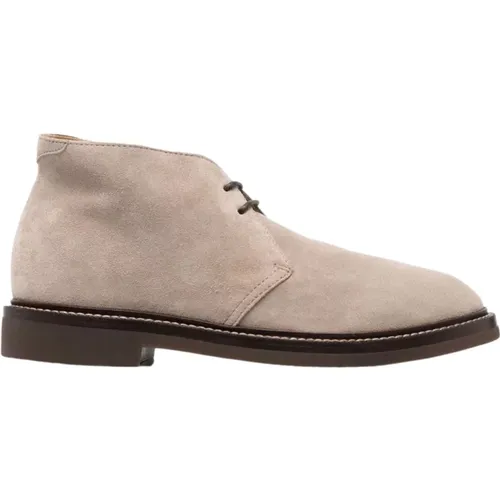 Lace-up Boots , male, Sizes: 8 UK - BRUNELLO CUCINELLI - Modalova