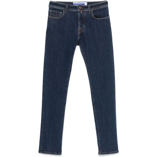 Indigo Slim Cut Denim Jeans , male, Sizes: W36, W34, W33, W35 - Jacob Cohën - Modalova