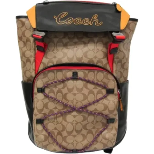 Pre-owned Backpacks, female, , Size: ONE SIZE Pre-owned Canvas backpacks - Coach Pre-owned - Modalova