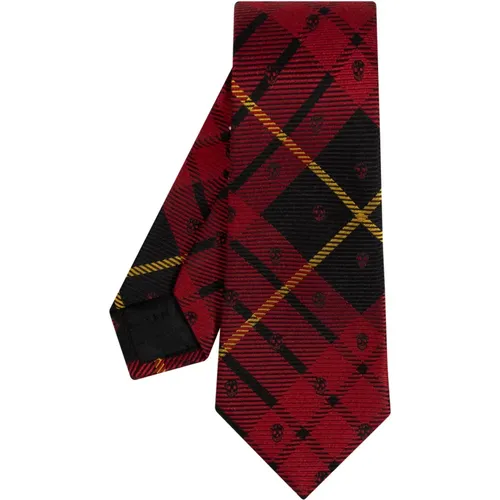 Ties, male, , Size: ONE SIZE Silk Tie - alexander mcqueen - Modalova