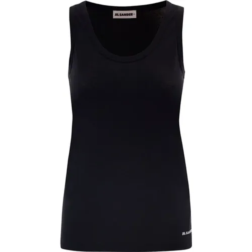 Ärmelloses Schwarzes Top , Damen, Größe: L - Jil Sander - Modalova