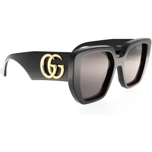 Rectangular-Frame Sunglasses , female, Sizes: 54 MM, ONE SIZE - Gucci - Modalova