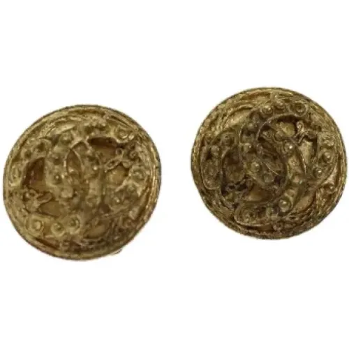 Pre-owned Jewellery, female, , Size: ONE SIZE Pre-owned Metal earrings - Chanel Vintage - Modalova