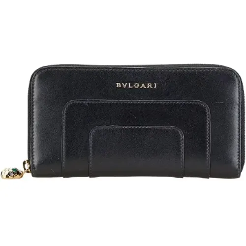 Pre-owned Wallets, female, , Size: ONE SIZE Pre-owned Leather wallets - Bvlgari Vintage - Modalova