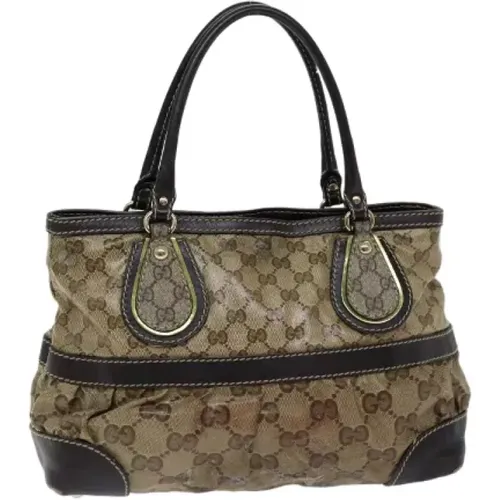 Pre-owned Tote Bags, female, , Size: ONE SIZE Pre-owned Canvas gucci-bags - Gucci Vintage - Modalova