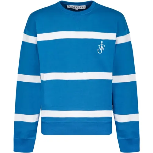 Stripe Sweatshirt , male, Sizes: S, L, XL - JW Anderson - Modalova