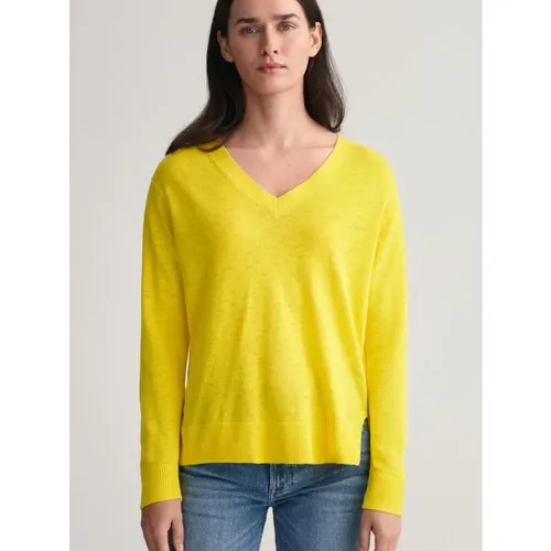 V-neck Knitwear, female, , Size: M V-neck Knitwear - Gant - Modalova