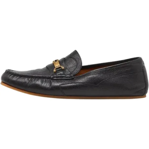 Pre-owned Flats, female, , Size: 11 1/2 US Pre-owned Leather flats - Gucci Vintage - Modalova