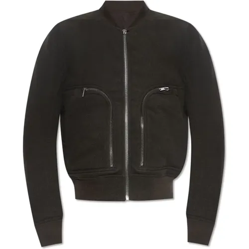 Bomber Jackets, male, , Size: 2XL Wool bomber jacket - Rick Owens - Modalova