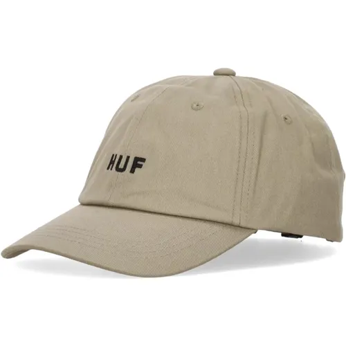 Caps, male, , Size: ONE SIZE Curved Visor Cap 6 Panel Hat - HUF - Modalova