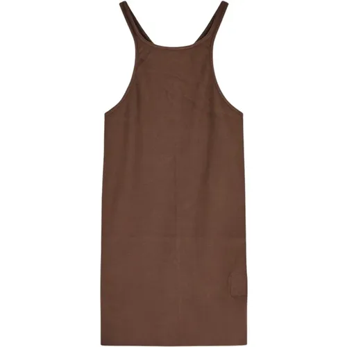 Baumwoll Racer Back Tank Top , Damen, Größe: L - Rick Owens - Modalova