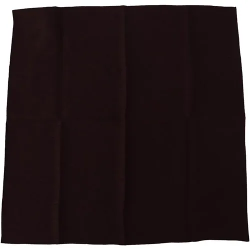 Pocket Scarves, unisex, , Size: ONE SIZE Elegant Silk Square Men's Scarf - Dolce & Gabbana - Modalova