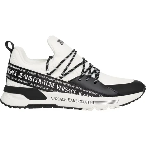 Logo Multicolour Lace-Up Sneakers , male, Sizes: 9 UK - Versace Jeans Couture - Modalova