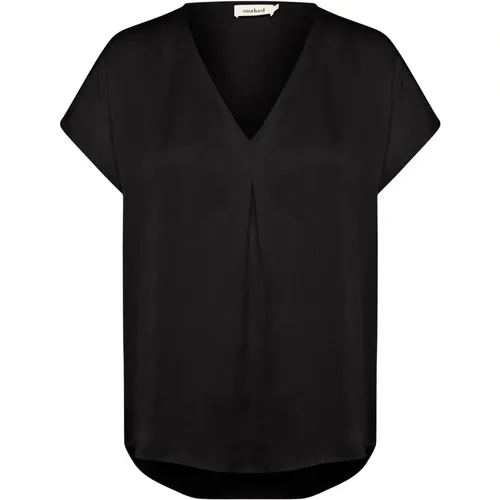 Feminine Short Sleeve Top , female, Sizes: S, 2XL, XL, XS, L, M - Soaked in Luxury - Modalova