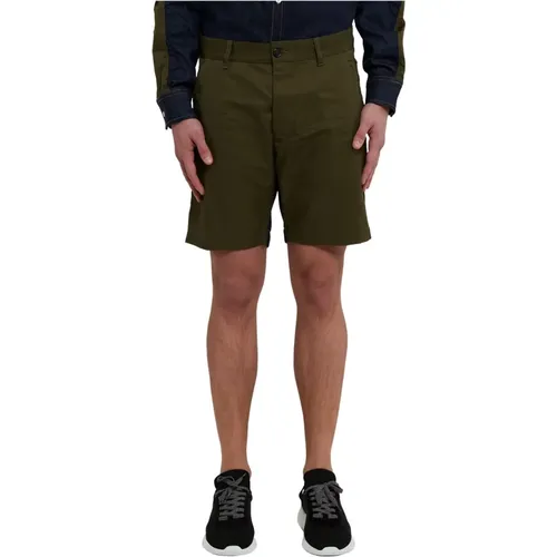 Denim and Cotton Two-Tone Shorts , male, Sizes: S, M, XL - Dsquared2 - Modalova