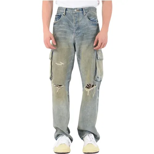 Straight Jeans , male, Sizes: W34 - Purple Brand - Modalova