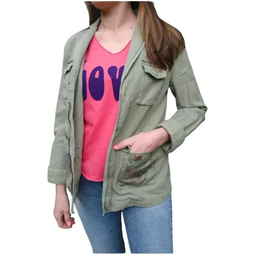 Printed Cherry Linen Jacket , female, Sizes: 2XS, M, S - Mason's - Modalova
