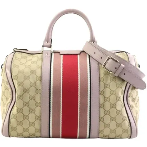 Pre-owned Tote Bags, female, , Size: ONE SIZE Pre-owned Canvas gucci-bags - Gucci Vintage - Modalova