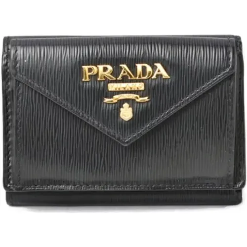 Pre-owned Wallets, female, , Size: ONE SIZE Pre-owned Leather wallets - Prada Vintage - Modalova