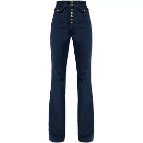 Jeans mit Logo , Damen, Größe: W28 - Versace Jeans Couture - Modalova